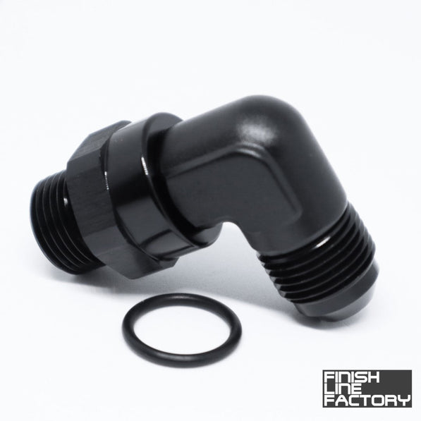 FLF ORB Swivel to AN Adapter - 90 Degree