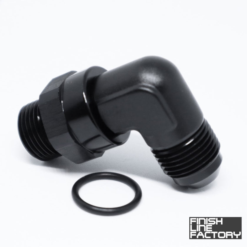 FLF ORB Swivel to AN Adapter - 90 Degree
