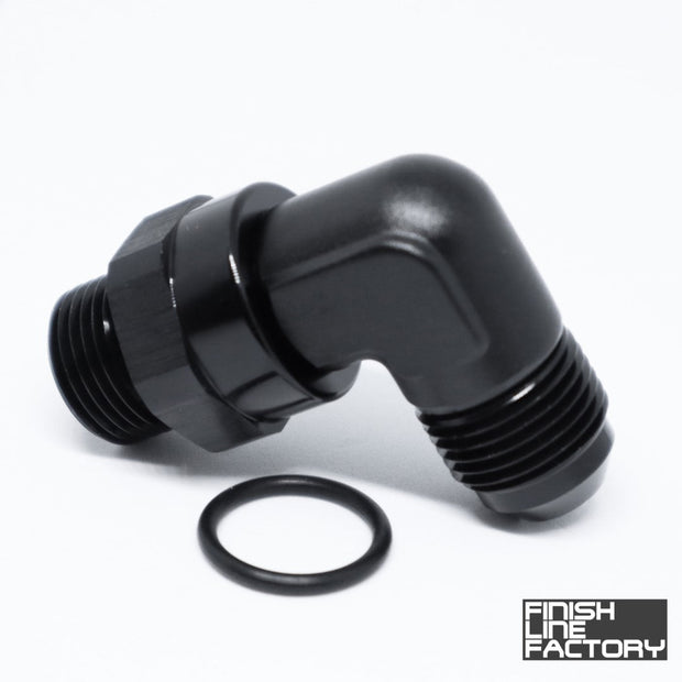 FLF ORB Swivel to AN Adapter - 90 Degree