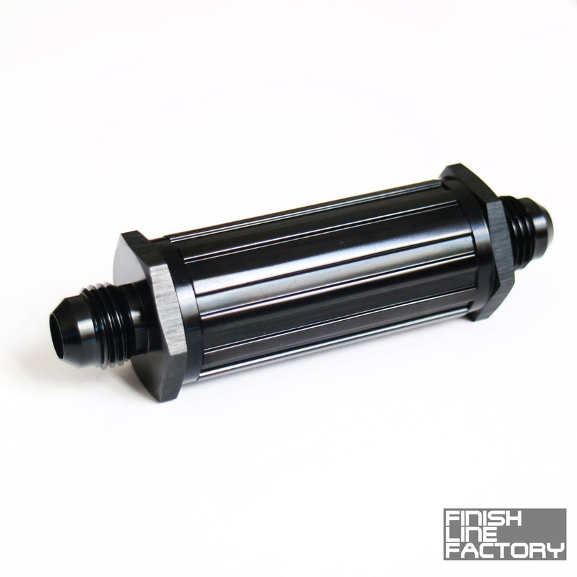 FLF Billet AN Fuel Filter (150 Micron)