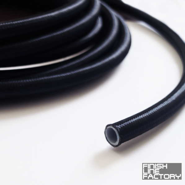 FLF PTFE Hose w/ Braided Nylon (10 Foot Roll)