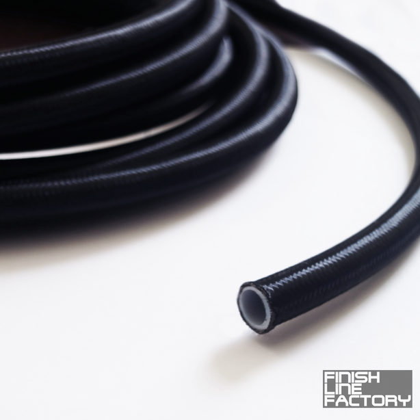 FLF PTFE Hose w/ Braided Nylon (10 Foot Roll)