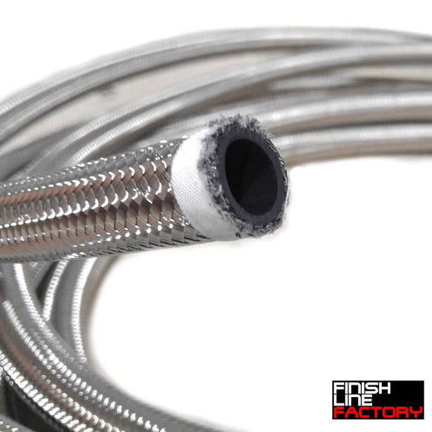 FLF Stainless Steel Braided Hose (20 Foot Roll)