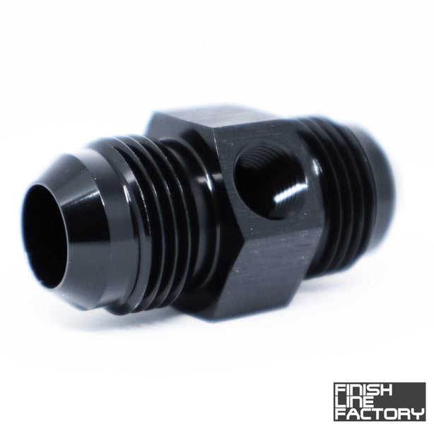 FLF AN Male Union with 1/8" NPT Port Adapter - 45 Degree