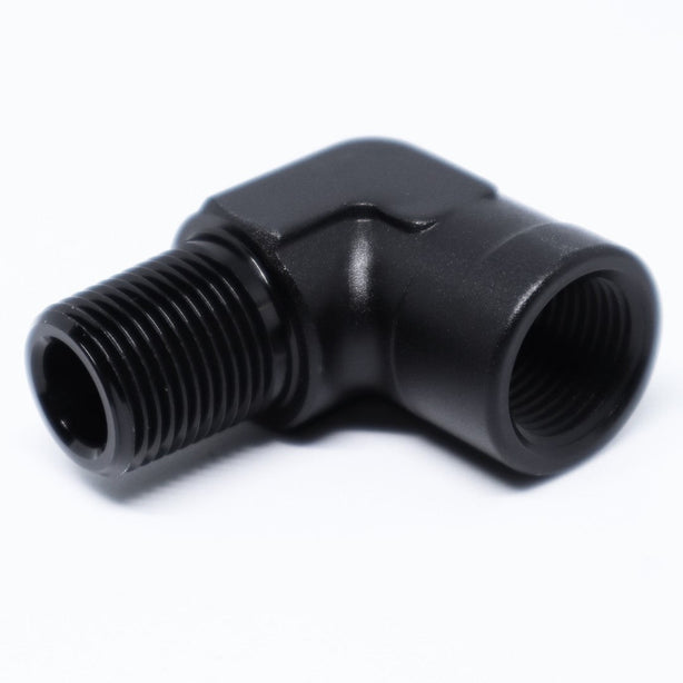 FLF NPT Male to NPT Female Adapter, 90 Degree