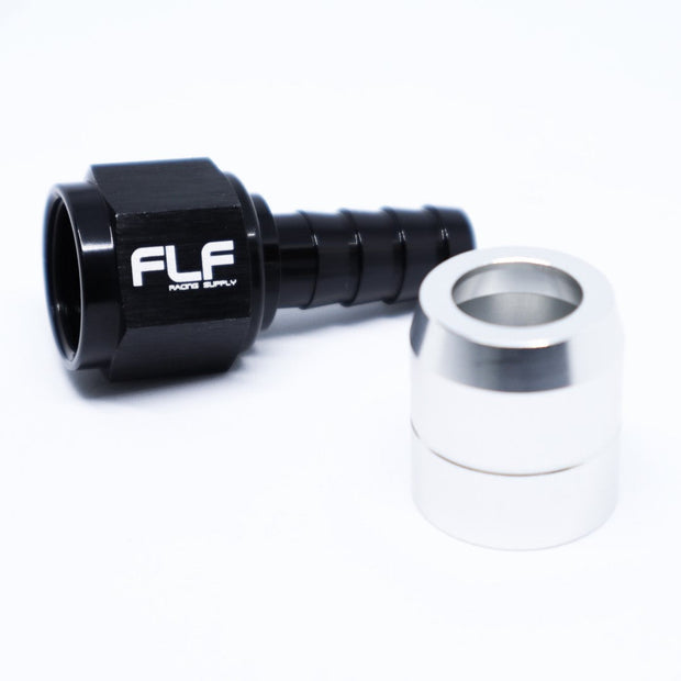 FLF Crimp-On Swivel Hose End - Straight AN